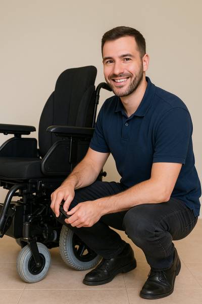 SAV fauteuil roulant électrique à domicile en PACA – Réparation à Avignon, Marseille, Nice avec Handisphère – Groupe Néosanté